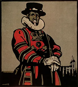 Beefeater from London Types published by William Heinemann, 1898 (colour litho) Beefeater from London Types published by William Heinemann, 1898 (colour litho)