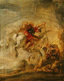 Bellerophon Riding Pegasus Fighting the Chimaera, 1635 (oil on panel) Bellerophon Riding Pegasus Fighting the Chimaera, 1635 (oil on panel)
