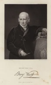 Benjamin West, Anglo-American painter (engraving) Benjamin West, Anglo-American painter (engraving)