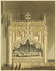 Berkeley's Monument by the altar steps of St Mark's (w/c on paper) Berkeley's Monument by the altar steps of St Mark's (w/c on paper)