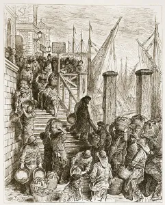 Billingsgate, Landing the Fish, from London, a Pilgrimage Billingsgate, Landing the Fish, from London, a Pilgrimage