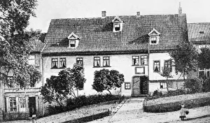 Birthplace of Johann Sebastian Bach in Eisenbach (engraving) Birthplace of Johann Sebastian Bach in Eisenbach (engraving)