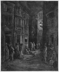 Bluegase-field, illustration from Londres by Louis Enault (1824-1900) 1876 Bluegase-field, illustration from Londres by Louis Enault (1824-1900) 1876