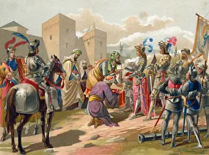 Boabdil surrenders Granada to the Catholic crown Boabdil surrenders Granada to the Catholic crown