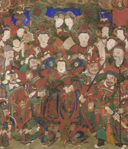 Bodhisattvas of the Protection of Buddhist Doctrine, 1891 (panel, ink and color Bodhisattvas of the Protection of Buddhist Doctrine, 1891 (panel, ink and color