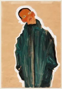 Boy in Green Coat, 1910 (gouache and black crayon on paper) Boy in Green Coat, 1910 (gouache and black crayon on paper)