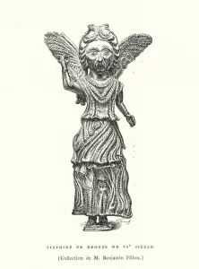 Bronze figure of Victory, 6th Century (engraving) Bronze figure of Victory, 6th Century (engraving)