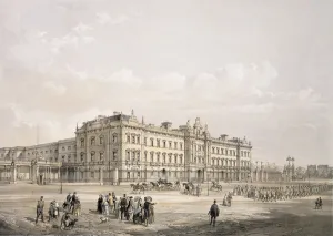 Buckingham Palace, engraved by Thomas Picken (fl.1838-d.1870), pub. 1852 by Lloyd Bros Buckingham Palace, engraved by Thomas Picken (fl.1838-d.1870), pub. 1852 by Lloyd Bros