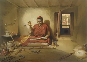 A Buddhist Monk, from India Ancient and Modern, 1867 (colour litho) A Buddhist Monk, from India Ancient and Modern, 1867 (colour litho)