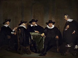 The Four Burgomasters of Amsterdam Learning of the Arrival of Maria de Medici on 1 September 1638 (oil on panel) The Four Burgomasters of Amsterdam Learning of the Arrival of Maria de Medici on 1 September 1638 (oil on panel)