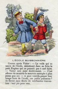 The bushy school. Little boys alphabet. Abecedary has moral value containing reading The bushy school. Little boys alphabet. Abecedary has moral value containing reading