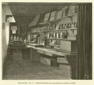 Cabinet laboratoire pour la production des surfaces sensibles (engraving) Cabinet laboratoire pour la production des surfaces sensibles (engraving)