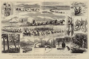 With a Canadian Pacific Railway Survey-Party, Rocky Mountains Division (engraving) With a Canadian Pacific Railway Survey-Party, Rocky Mountains Division (engraving)