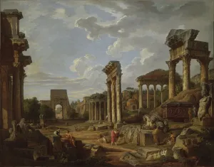 A Capriccio of the Roman Forum, 1741 (oil on canvas) A Capriccio of the Roman Forum, 1741 (oil on canvas)