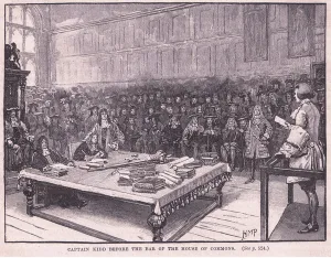 Captain Kidd before the bar of the House of Commons AD 1701 (litho) Captain Kidd before the bar of the House of Commons AD 1701 (litho)