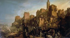The capture of Jerusalem by Jacques de Molay in 1299, 1846 (oil on canvas) The capture of Jerusalem by Jacques de Molay in 1299, 1846 (oil on canvas)