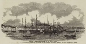 Capture of Russian Merchantmen in the Gulf of Viborg (engraving) Capture of Russian Merchantmen in the Gulf of Viborg (engraving)