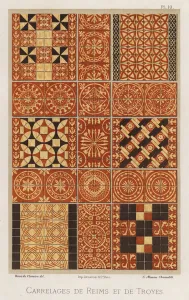 Carrelages de Reims et de Troyes (colour litho) Carrelages de Reims et de Troyes (colour litho)