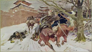 Cavalry Engagement at Mukden, 25th February 1905. 1907 (litho) Cavalry Engagement at Mukden, 25th February 1905. 1907 (litho)