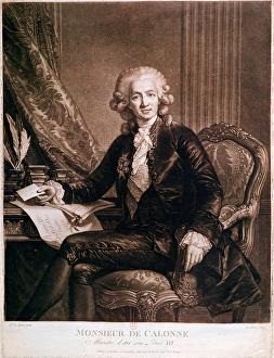 Charles Alexandre de Calonne (1734-1802) General Controller of the Finances of Louis XVI Charles Alexandre de Calonne (1734-1802) General Controller of the Finances of Louis XVI