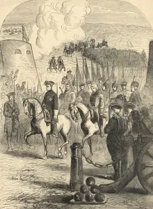 Charles XII of Sweden entering Copenhagen (engraving) Charles XII of Sweden entering Copenhagen (engraving)