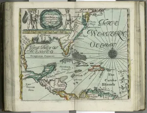 A chart of the West Indies from Cape Cod to River Oronoque from Atlas maritimus by John Seller A chart of the West Indies from Cape Cod to River Oronoque from Atlas maritimus by John Seller