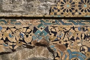 Rabat Collection: Chella necropolis, medersa, detail of the door (mosaic)