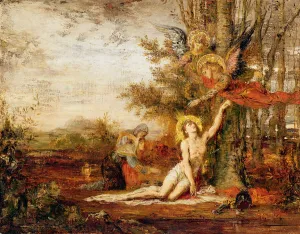 Christ with Angels (oil on canvas) Christ with Angels (oil on canvas)