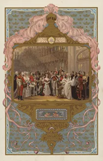 The christening of the future King Edward VII (colour litho) The christening of the future King Edward VII (colour litho)