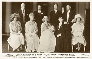 Christening of HRH Princess Elizabeth Alexandra Mary (b/w photo) Christening of HRH Princess Elizabeth Alexandra Mary (b/w photo)