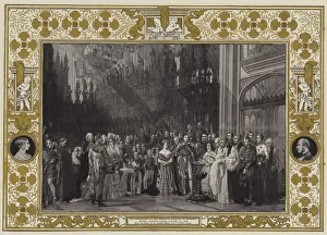 The Christening of the Prince of Wales in St George's Chapel, Windsor Castle, 25 January 1842 (colour litho) The Christening of the Prince of Wales in St George's Chapel, Windsor Castle, 25 January 1842 (colour litho)