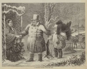 A Christmas Present from the Farm (engraving) A Christmas Present from the Farm (engraving)