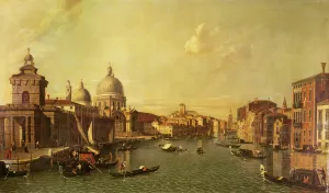 The Church of La Salute and the Grand Canal (oil on canvas) The Church of La Salute and the Grand Canal (oil on canvas)