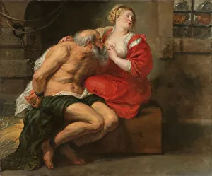 Cimon and Pero (Roman Charity), 1630-40 (oil on canvas, h 155cm -- w 190) Cimon and Pero (Roman Charity), 1630-40 (oil on canvas, h 155cm -- w 190)