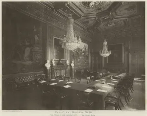 The City Guilds No 30, The Hall of the Draper's Co, The Court Room (b/w photo) The City Guilds No 30, The Hall of the Draper's Co, The Court Room (b/w photo)