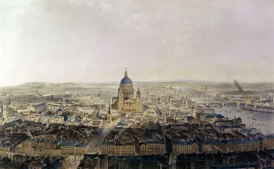 City View, From St Bride's Church, published by Lemercier, 1860 (litho) City View, From St Bride's Church, published by Lemercier, 1860 (litho)