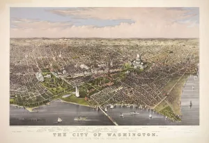The City of Washington, pub. 1876 (colour litho) The City of Washington, pub. 1876 (colour litho)