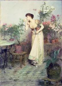 Fine Art Print: In the Conservatory, 1894 by Orchardson