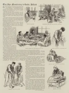 Clay Pipe Manufactory in Gouda, Holland (litho) Clay Pipe Manufactory in Gouda, Holland (litho)
