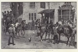 The Coaching Season, changing Horses at a Wayside Inn (litho) The Coaching Season, changing Horses at a Wayside Inn (litho)