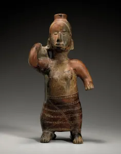 A Colima female figure, Comala style, c.100 BC-250 AD A Colima female figure, Comala style, c.100 BC-250 AD