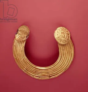 Collar, Ardcrony, County Tipperary, Late Bronze Age, 800-700 BC (gold) Collar, Ardcrony, County Tipperary, Late Bronze Age, 800-700 BC (gold)