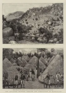 The Collision between English and Portuguese in Manicaland (engraving) The Collision between English and Portuguese in Manicaland (engraving)