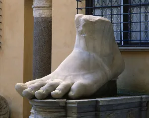Colossal foot of Constantine the Great (marble) Colossal foot of Constantine the Great (marble)
