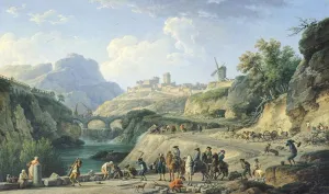 The Construction of a Road, 1774 (oil on canvas) (see also 695016) The Construction of a Road, 1774 (oil on canvas) (see also 695016)