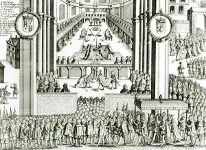 The Coronation of Charles I (engraving) (b/w photo) The Coronation of Charles I (engraving) (b/w photo)
