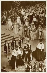 Coronation of Queen Elizabeth II, Westminster Abbey, London, 1953 (b/w photo) Coronation of Queen Elizabeth II, Westminster Abbey, London, 1953 (b/w photo)