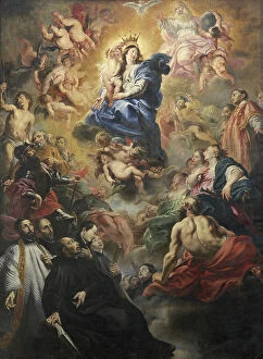 Images Dated 3rd October 2006: Coronation of the Virgin (oil on canvas)