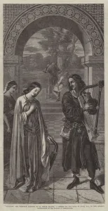 Courtesy, Sir Tristram harping to La Belle Isoude (engraving) Courtesy, Sir Tristram harping to La Belle Isoude (engraving)