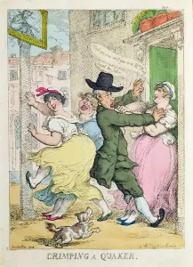 Crimping a Quaker from Tegg's Caricatures Magazine, Vol IV, 1814 Crimping a Quaker from Tegg's Caricatures Magazine, Vol IV, 1814